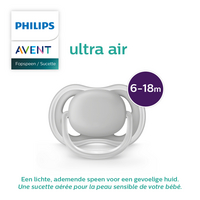 Philips AVENT Sucette + 6 mois Air Happy Range rose/mauve - 2 pièces-Image 3