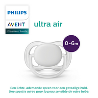 Philips AVENT Sucette 0 - 6 mois Air Animals bleu/jaune/rose - 2 pièces-Image 3