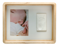 Baby Art Fotokader met gipsafdruk Deep frame wooden wit-Artikeldetail