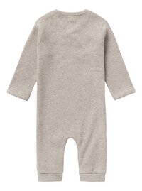 Noppies Pyjama Rib Nevis Taupe Grey maat 56-Achteraanzicht