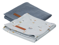 Little Dutch Tetradoek Pure Blue/Sailors Bay Blue - 2 stuks