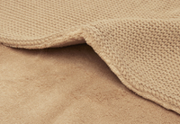 Jollein Couverture pour lit Basic knit Biscuit-Détail de l'article