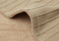 Jollein Couverture pour lit Pure Knit Velvet Biscuit-Détail de l'article