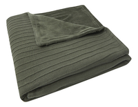 Jollein Couverture pour lit Pure Knit Velvet Leaf Green