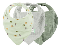 Trixie Bavoir bandana Friendly Vegetables vert clair - 3 pièces