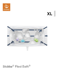 Stokke® Baignoire Flexi Bath® XL Transparent Blue-Vue du haut