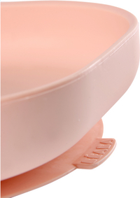 Béaba Assiette plate silicone avec ventouse rose-Détail de l'article