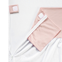 Fedde&Kees Laken voor bed Nunki Dusty Pink/wit B 60 x L 120 cm-Artikeldetail
