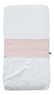 Fedde&Kees Drap pour lit Nunki Dusty Pink/blanc Lg 60 x L 120 cm-Avant
