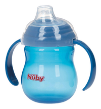 Nûby Oefenbeker met zachte tuit 270 ml Aqua-Rechterzijde