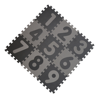 BabyDan Tapis-puzzle Chiffres Grey/Black - 9 pièces