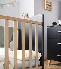 Transland 2-delige babykamer (bed + commode) Steffi zwart-Afbeelding 2