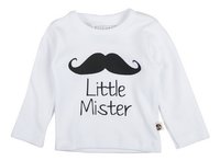 Wooden Buttons T-shirt met lange mouwen Little Mister wit maat 50/56