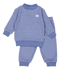Feetje Pyjama Wafel Bleu Mélange taille 62-Avant