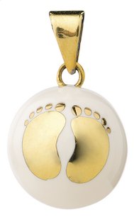 Bola Grelot de grossesse pied blanc/or