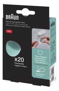 Braun Filtres jetables pour mouche-bébé manuel 1 20 pièces