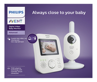 Philips AVENT Babyphone avec caméra SCD833/26-Avant