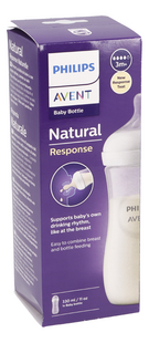 Philips AVENT Zuigfles Natural Response transparant 330 ml-Vooraanzicht