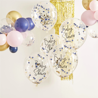 Ginger Ray Ballon à confettis Baby Shower transparent - 5 pièces-Image 1