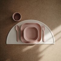 Mushie Kom Square Dinnerware Blush - 2 stuks-Afbeelding 2