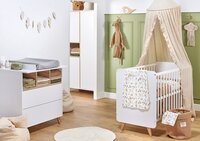 Quax 3-delige babykamer (bed + commode + kast met 2 deuren) Loft-Onderkant
