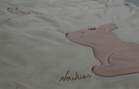 Noukie's Winterslaapzak Lina, Joy & Pili ecru 70 cm-Artikeldetail