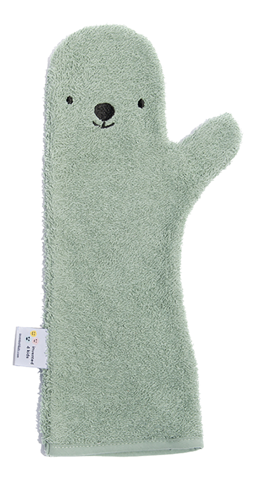 Nifty Gant de toilette Shower Glove Ours vert