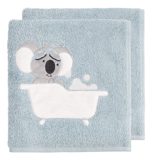 Dreambee Handdoek Kai B 50 x L 100 cm blauw - 2 stuks