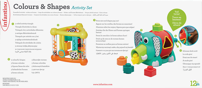 infantino colors and shapes activity set