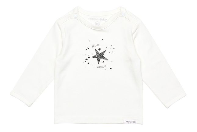 Noppies T-shirt à longues manches Lux snow white taille 74