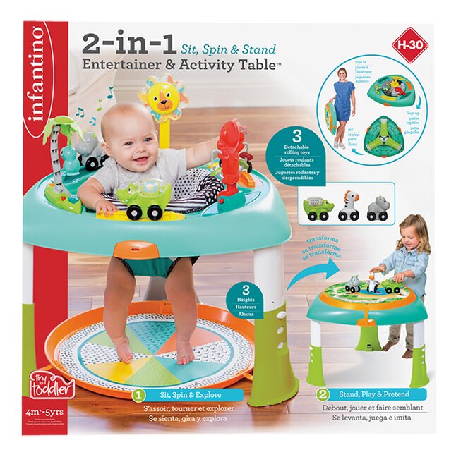 Infantino Table d'activités Sit, Spin & Stand entertainer 360