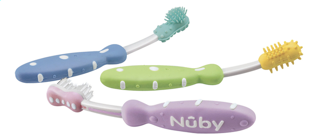 Nûby Brosse à dents - 3 pièces
