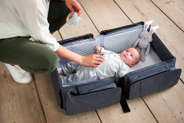 Tweede leerjaar een vergoeding Nog steeds doomoo Verzorgingstas Baby Travel chiné antraciet grijs | Dreambaby