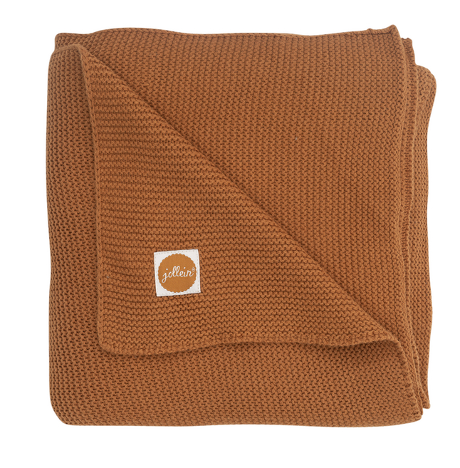 Jollein Couverture pour lit Basic Knit Caramel