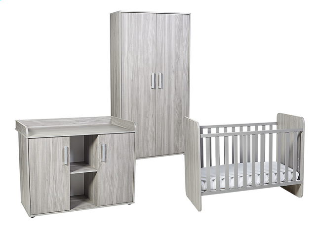 Transland Chambre Evolutive 3 Pieces Avec Armoire 2 Portes Nolan