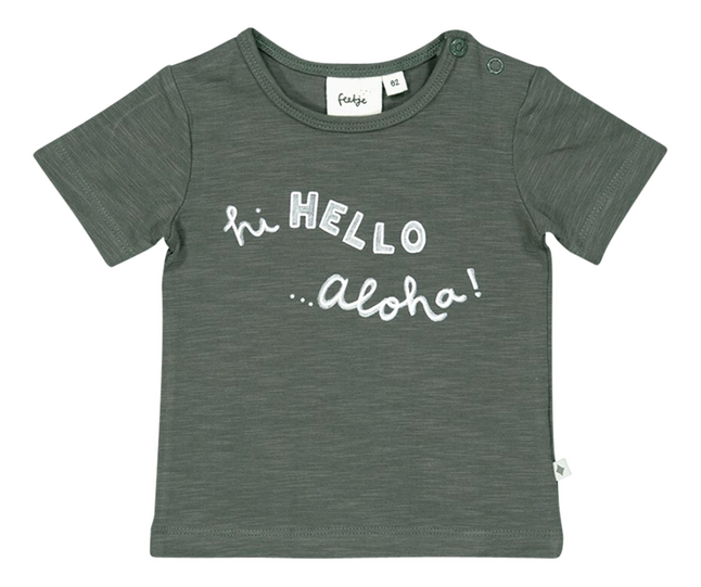 Feetje T-shirt Hi Hello Aloha anthracite taille 68