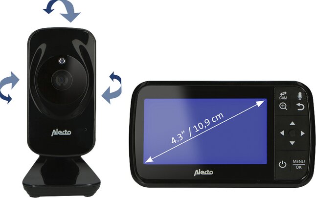 Alecto Babyphone WiFi avec caméra - Visiophone B…