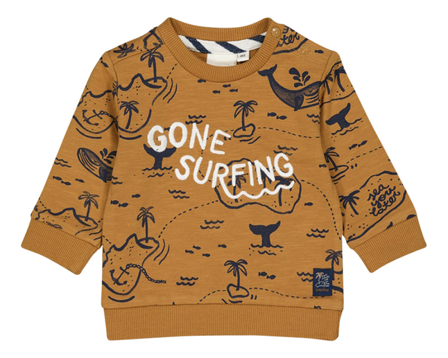 Feetje Sweater No Waves No Fun Camel taille 68
