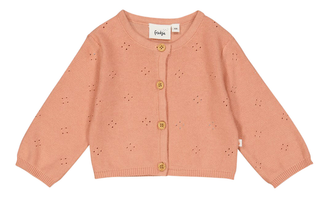 Feetje Cardigan Have A Nice Daisy Brique taille 86