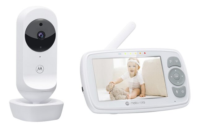 Babyphone avec caméra et écran couleur 2,4 pouces : Alecto