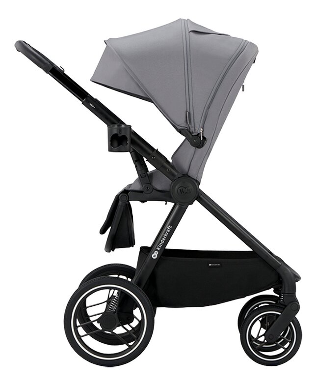 Poussette Grande Plus 22kg Grise/Noire Kinderkraft - Trésor de bébé