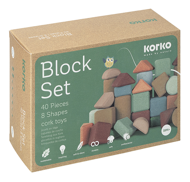 Korko Block Set - 40 stuks