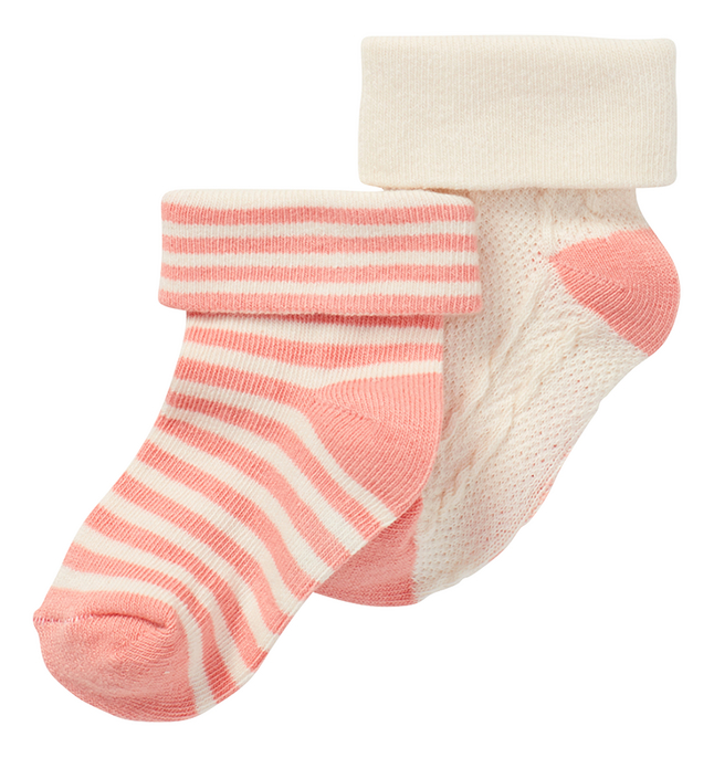 Noppies Paire de chaussettes Alappuzha Terra Cotta - 2 pièces de 6 mois à 12 mois