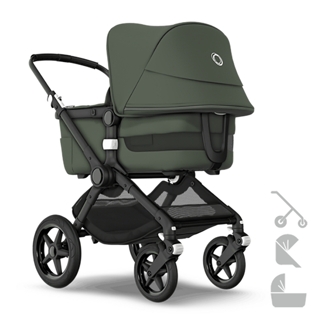 Passief kleding heelal Bugaboo 3-in-1 Kinderwagen Fox 3 Black/Forest Green | Dreambaby
