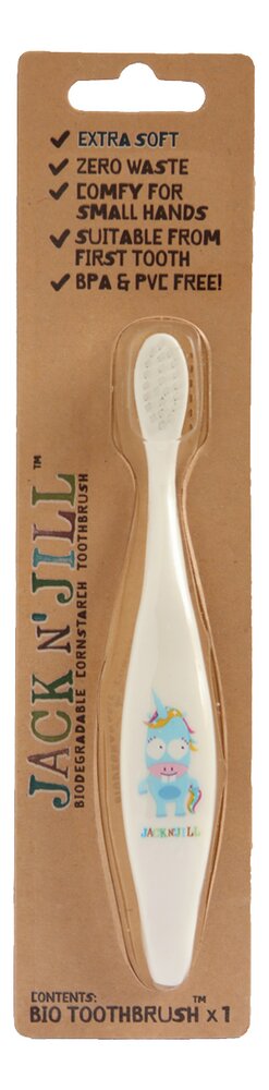 Jack N' Jill Brosse à dents bio Unicorn